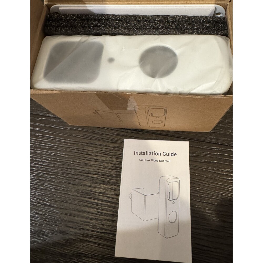 Blink Video Doorbell Mount, Anti-Theft White Bracket Set